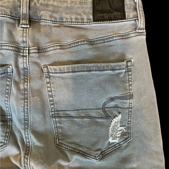 AEO Super Stretch X Distressed Hi-rise Jegging Gray Size 6 Jeans - Picture 7 of 11